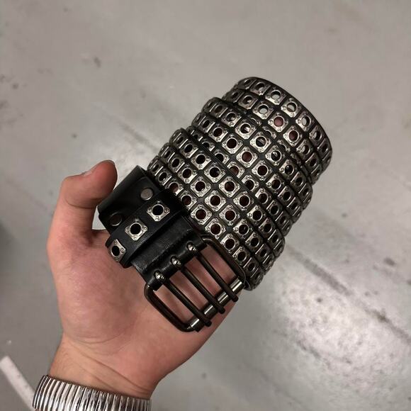 Vintage studded metal belt WMNS - Picture 4 of 6